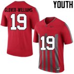 NCAA Ohio State Buckeyes Youth #19 Eric Glover-Williams Throwback Nike Football College Jersey YMP1145FN